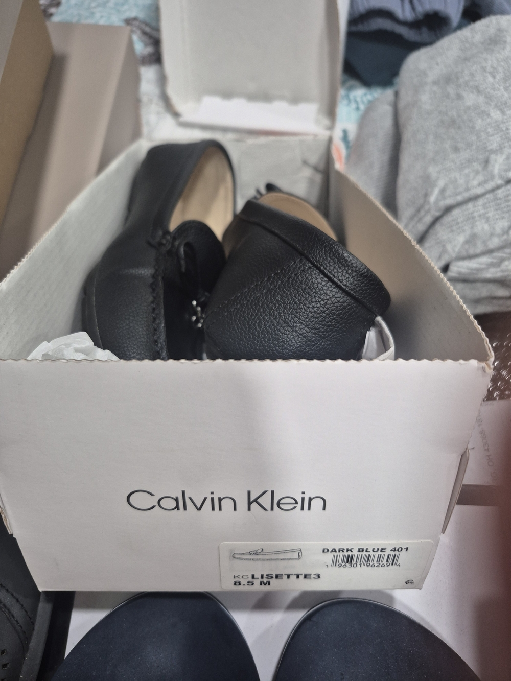 Calvin Klein Black Leather Loafers
